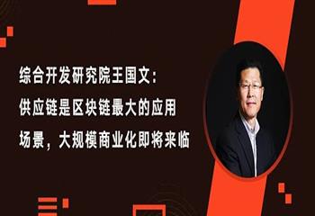 综合开发研究院王国文：供应链是区块链最大的应用场景 大规模商业化即将来临_SPE:SPEED价格