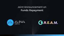 CREAM被盗后续：Alpha Finance按月用储备金还款，并以5000万代币抵押托管_ALP:莱特币