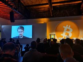 斯诺登现身Bitcoin2019大会，大聊比特币、自由和隐私_AMB:COIN
