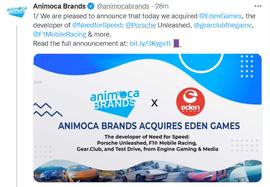Animoca Brands 收购《极品飞车 5：保时捷之旅》游戏开发商 Eden Games_ANI:moc币局