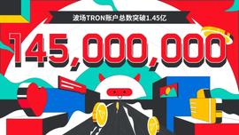 波场TRON账户总数突破1.45亿-ODAILY_TRO:RON币