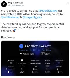 Project Galaxy完成1000万美元融资，Multicoin和Dragonfly领投_PRO:COL