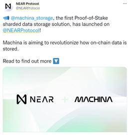 NEAR上线首个分片数据存储项目Machina_比特币:OPT