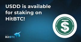 去中心化超抵押稳定币USDD已登陆HitBTC交易平台Staking板块-ODAILY_USD:BTC