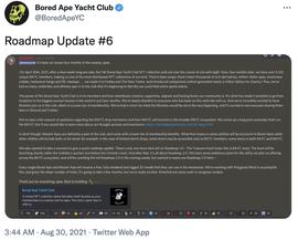 Bored Ape Yacht Club计划开启寻宝活动并发布路线图2.0_BAYC:MNFT币
