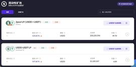 SUN平台智能矿池中的USDD-USDT LP最高APY超过147%-ODAILY_SUN:POOL