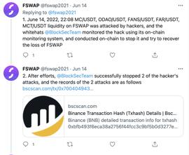 BlockSec成功拦截针对FSWAP的黑客攻击-ODAILY_LOCK:blockchain官方网站登录不了