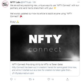 NFTY Connect新功能包括创建NFT特殊访问权限等_NFT:LunchDAO