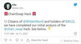 BlockSec DeFi攻击分析系列之一我为自己代言：ChainSwap攻击事件分析-ODAILY_NSWAP:Quota