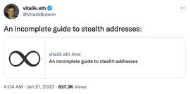 V神发布的stealth addresses隐密地址指南真的有那么厉害吗？_BIT:ARBI