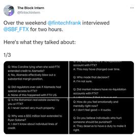 The Block 专访 SBF：传统支付系统如何将 FTX 与 Alameda 联系起来，监管机构为何没有发现这种关系_NFT:比特币最新价格美元新浪财经
