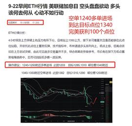 9-23 昨日ETH空单行情 完美获利100个点位 盈利不是靠运气 实力也不是靠吹捧_BIN:PlumCake Finance