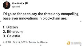 三分钟了解 Celestia 为 Crypto 带来了哪些创新_STI:ELE