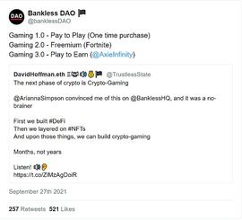 Layer 2时代：照亮Play to Earn游戏的前路_DAO:加密货币市场分析报告