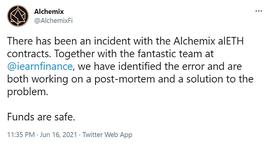 走过最长的路竟是自己的套路：Alchemix事件分析_WAR:PARM币