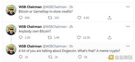 金色前哨｜拉爆机构巨头的WSB要转战币圈？ 狗狗币短时暴涨88%_比特币:金比特币GBT