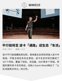 平行链将至 波卡「通路」迎生态「车流」_TWI:AlgoPainter
