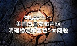 美国白宫发布声明，明确稳定币监管5大问题_稳定币:COI