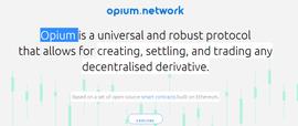 DeFi信用违约掉期平台Opium融资近325万美元，Galaxy Digital等参投_DEF:OPIUM
