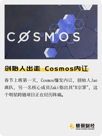 创始人出走，Cosmos内讧_区块链:ANI