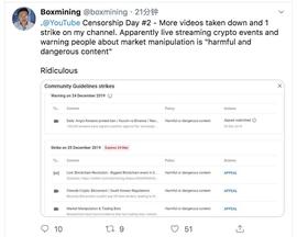 YouTube删除大量加密货币视频，反应过度还是监管加强？_加密货币:ITUBE价格