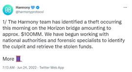 被盗1亿美元的Harmony 验证者节点安全如何保障？_ETH:SunContract