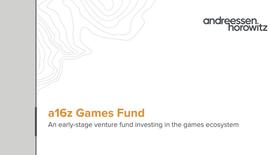 解读 a16z 募资 6 亿美元的 Games Fund One：为什么选择下注游戏？_DAPP:dappercoin