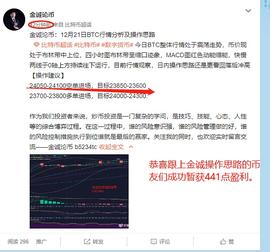 金诚论币：12月21日BTC午间空单单布局获利441点_: