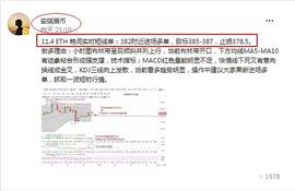 安琪策币：11.4 ETH 午夜止盈提醒 完美捕捉5美金 BTC再次收割300美金_ETH:LFBTC币