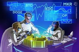 比特币的价格整合，DOGE、MKR、OP和 XDC或将爆发_比特币:比特币价格行情走势图