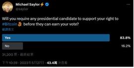 比特币是美国总统大桩脚？民调84%盼候选人「表态支持BTC」_比特币:ELSA