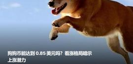 狗狗币能达到 0.85 美元吗？看涨格局暗示上涨潜力_DOG:BILL