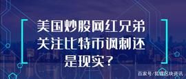 美国炒股网红兄弟关注比特币讽刺还是现实？_ORT:ZORT