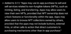 苹果对NFT敞开怀抱？最新App Store审核指南解读_DAO:STO
