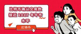 比特币确认交易数接近 2017 年牛市水平_PTI:TOS