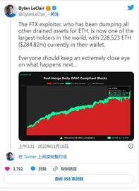 FTX 黑客现在是最大的 ETH 持有者之一_FTX:USDI