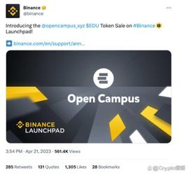 扒一扒官网注册才一个月就要上币安IEO的Open Campus_TIN:yta币价格