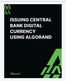 「数字方案」央行数字货币CBDC，来自Algorand的新贡献_AND:algorand币价格