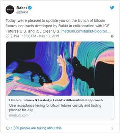 突发：Bakkt CEO宣布将于7月测试比特币期货交易_KKT:数字资产