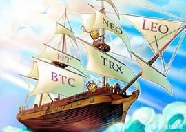 上周排名前5的加密货币：HT，BTC，TRX，NEO，LEO_USD:加密货币行情哪里看