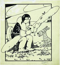 774万人民币！《丁丁历险记》第一张封面漫画高价拍卖_: