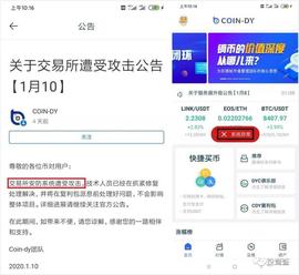 币对交易所崩盘！“coin-dy”发布公告“甩锅”给黑客和监管部门_APP:CDY币