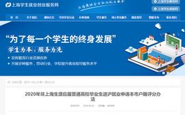 重磅！上海2020年应届生落户政策发布！部分高校本硕博直接落户！_: