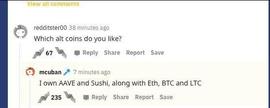 NBA独行侠队老板马克·库班：我持有Aave、Sushi、BTC、ETH和LTC_BAN:CUB