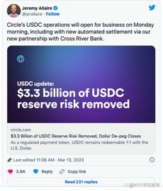 Web3中文｜USDC的“脱锚”是稳定币稳定性的终结吗？_稳定币:ethereumuniswap
