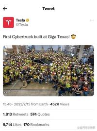 特斯拉皮卡终下线，零百加速2.9秒，低配约28万人民币_CYB:TRUC